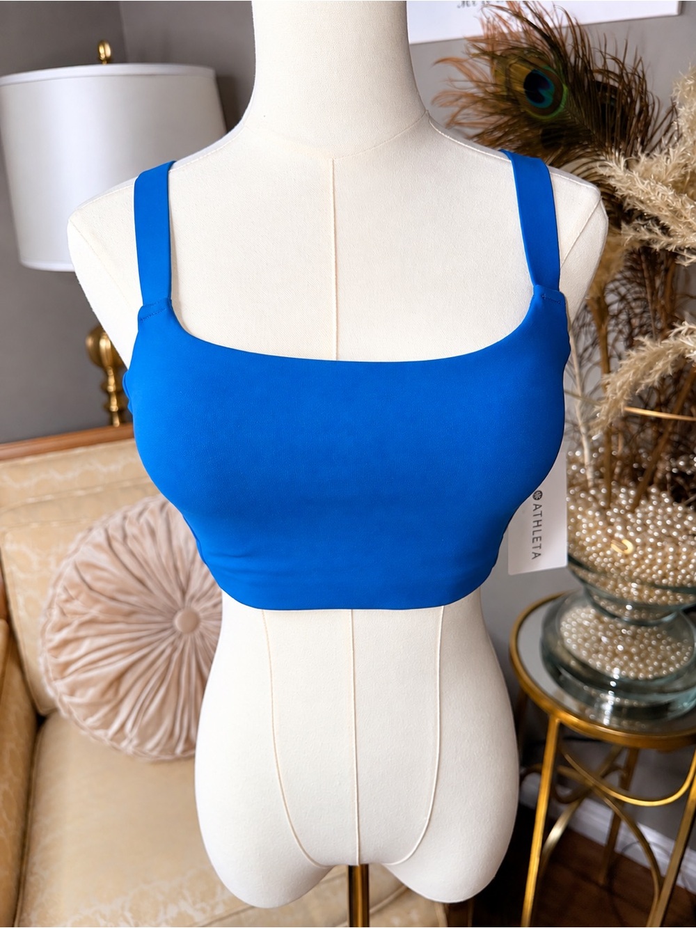 Athleta Reform Adjustable Bra D-DD+ Blue Size Small NWT